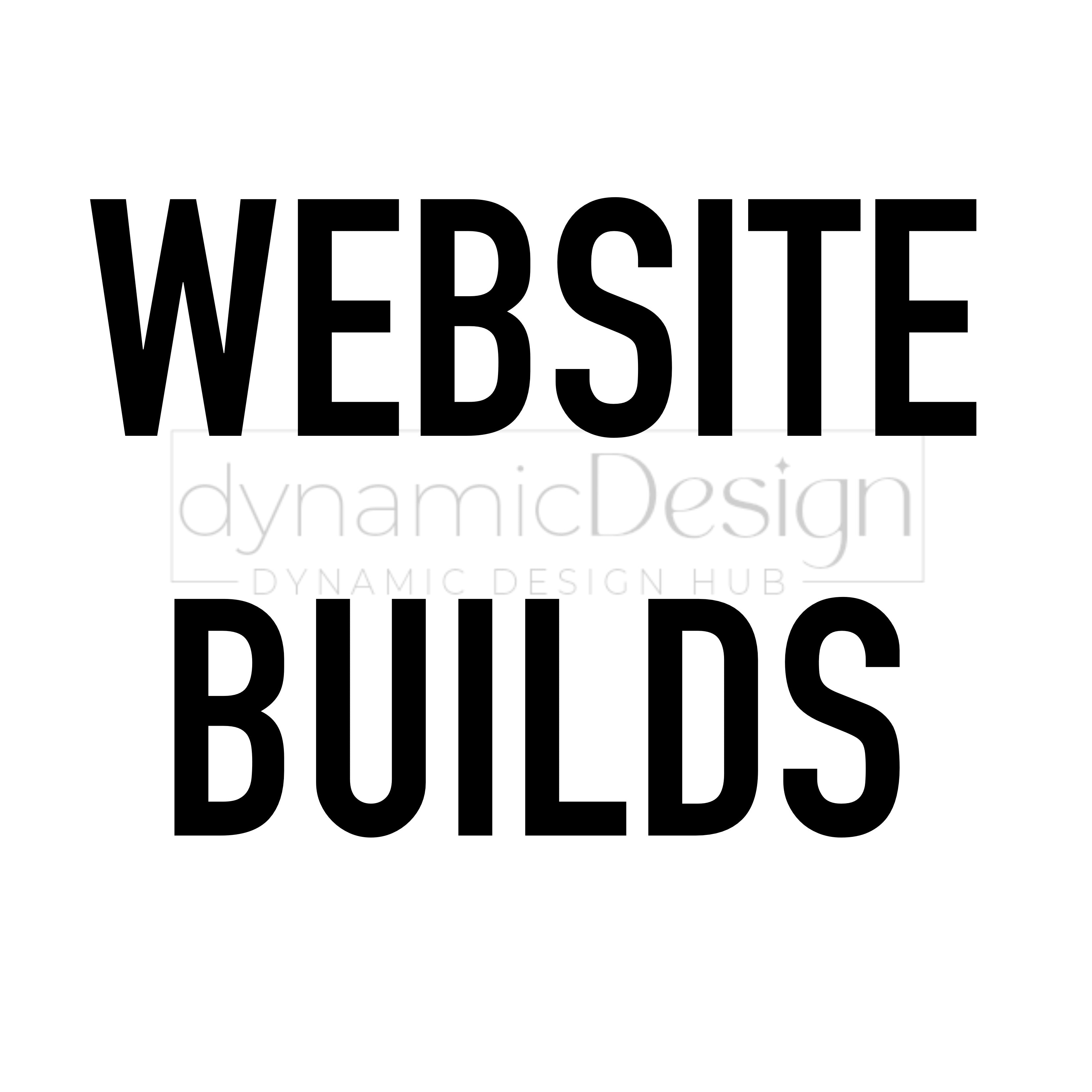 Website Touch-ups and Builds – Dynamic Design Hub